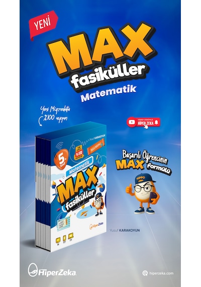 2027 5. Sınıf Matematik Max Fasiküller| Yusuf Karakoyun