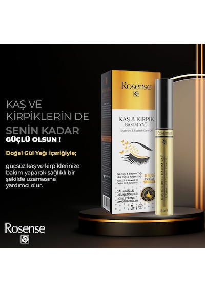 Rosense Kaş & Kirpik Bakım Yağı 5 Ml