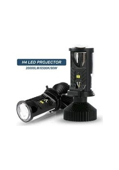 H4 Mercekli Led Far Ampulü