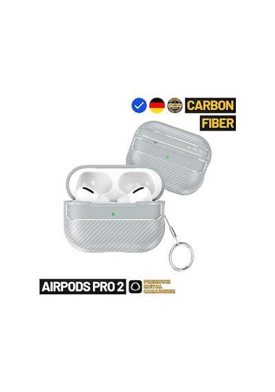 Pro 2. Nesil Uyumlu Karbon Fiber Hybrid Polymer Technology Premium Kulaklık Kılıfı
