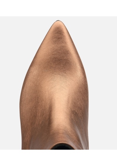 Hotiç Kadın Deri Bronz Sivri Burunlu Bilekte Topuklu Bot 01boh318460a470 01boh318460a470 Bronz