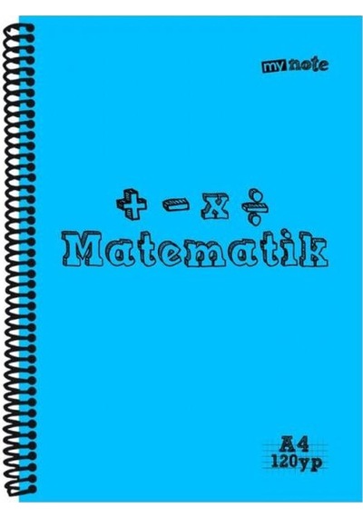 Mynote A4 Plastik Kapak Spiralli Derse Özel Defter Müzik 40 Yp