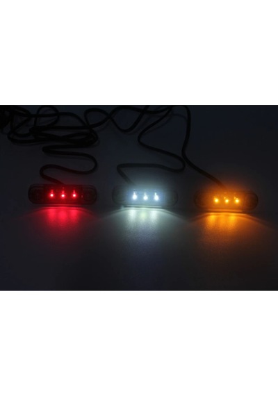 Ahmet Otomotiv 10 Adet Füme Dekoratif Yan Aydınlatma Led Lamba Beyaz 12volt-24volt