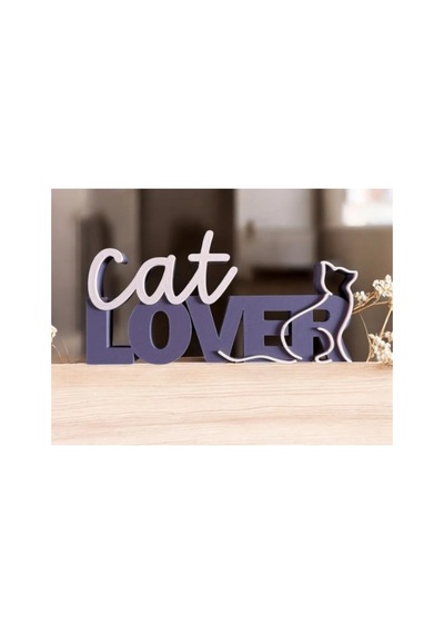 "cat Lover" Yazılı Dekoratif Masaüstü Süsü