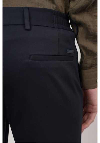 İmza Lacivert Yan Cep Örme Slim Fit Esnek Jogger Pantolon 1003260173