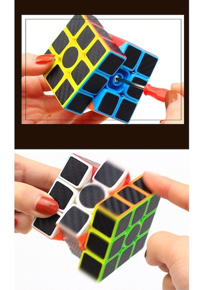3x3 Fiber Karbon Qy Speed Zeka Küpü Akıl Küpü
