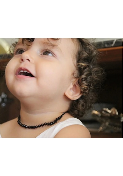 Babyjem Orjinal Sertifikalı Kehribar Bebek Kolyesi Vişne