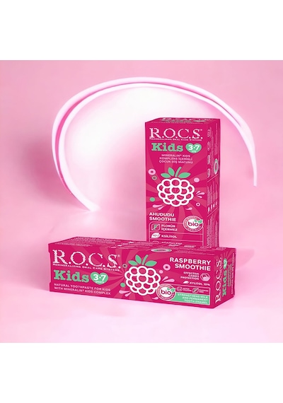 Rocs Çocuk 3-7 Yaş Florürsüz Smoothie Diş Macunu 35 Ml ROC-476670