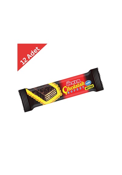 Ülker Bitter Çikolatalı Gofret 36 Gr X 12 Adet