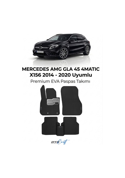 OtoCraft Mercedes Amg Gla 45.4matıc X156 2014-2020 Araca Özel 3d Havuzlu Eva Paspas Tam Set 5 Parça