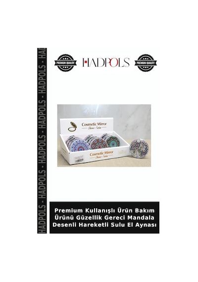 Premium Kullanışlı Ürün Bakım Ürünü Güzellik Gereci Mandala Desenli Hareketli Sulu El Aynası Diğer