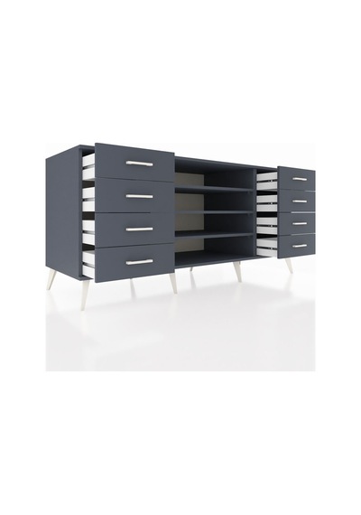 Kronos Konsol 3 Raflı 8 Çekmeceli 176x59x83 Antrasit-antrasit/antrasit Antrasit/antrasit Kronos Konsol 3 Raflı 8 Çekmeceli 176x59x83 Antrasit-antrasit/antrasit Antrasit/antrasit