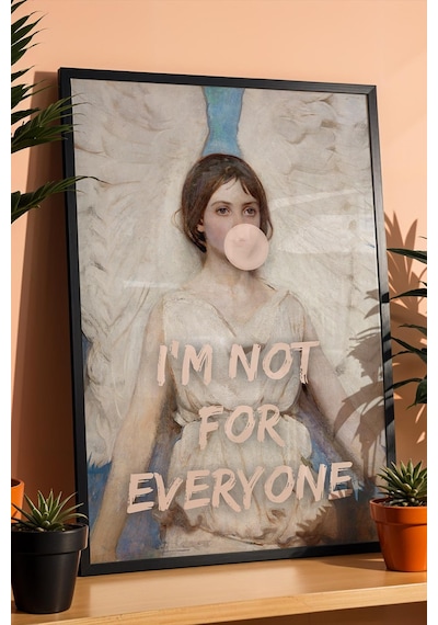 I Am Not For Everyone Çerçeveli Tablo Abbott Handerson Thayer Angel Genç Odası İçin Dekor Altered Art