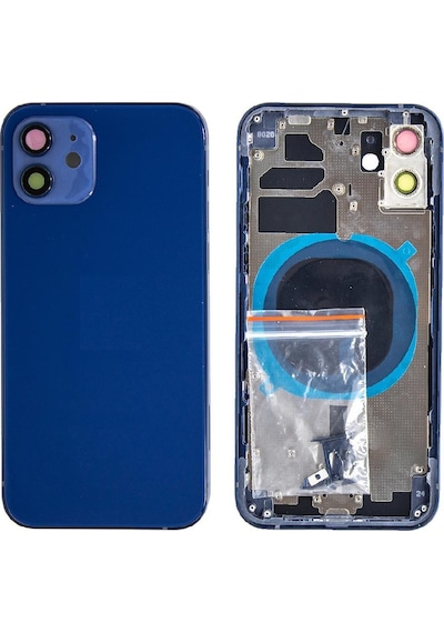 Apple Uyumlu iPhone 12 İle Boş Kasa Mavi