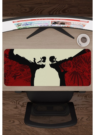 Yakuza Kaymaz Dikişli Kauçuk Oyuncu Mousepad V1 - 70x30 Xl Gaming Mouse Pad Fare Altlığı