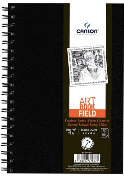 Canson Field Çizim Defteri Spiralli 96G 90 Yaprak 18X25 Cm