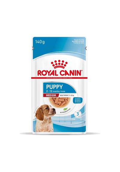 Royal Canin Medium Puppy Orta Irk Yavru Köpekler İçin Parça Etli Konserve Mama 140 Gr X 10 Adet