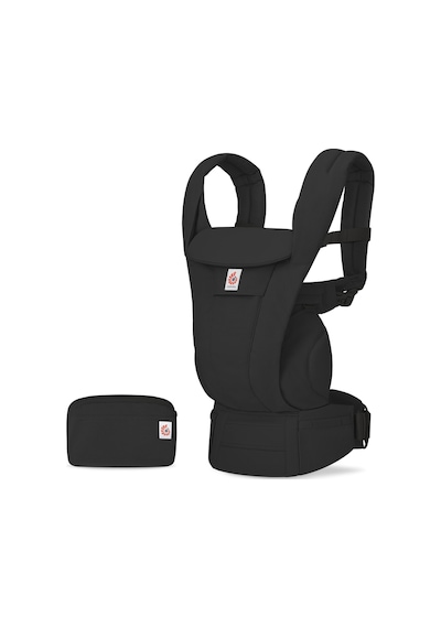 Ergobaby Omni Deluxe Cotton (Onyx Black) 4 Farklı Taşıma Pozisyonlu Ergonomik Kanguru, 0-4 Yaş Yeni Doğan