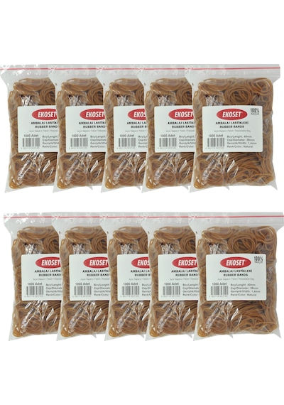 Ekoset 40Mm Paket Ambalaj Maydanoz Para Lastiği 10.000 Adet