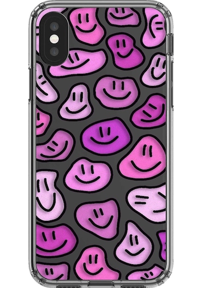 Apple Uyumlu iPhone Xs Max Şeffaf Kılıf Şeffaf Wallpaper 7 Tasarımlı