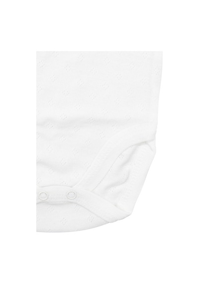 Bebegen Unisex Beyaz Raporlu Kısa Kol Çıtçıtlı Body Zıbın Çok Renkli