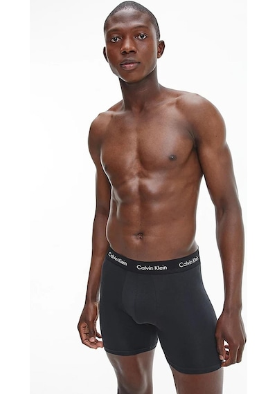 Calvin Klein Erkek 3lü Boxer-7789 Xwb Black W. Black Wb