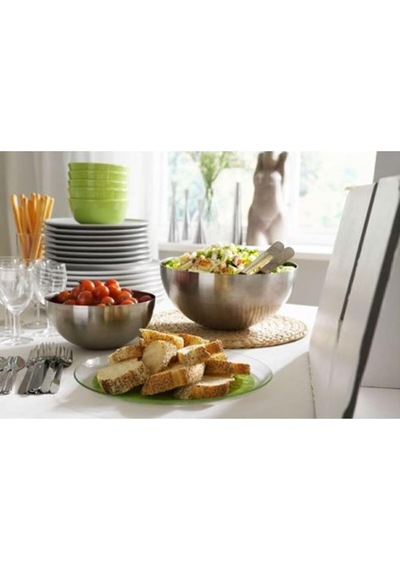 Ikea Salata Kasesi "paslanmaz Çelik Kase Blanda Blank" Servis Kasesi 20 Cm Çapında, Yakl. 20,32 Cm Sku: Smg8690010529497 Açık Mavi