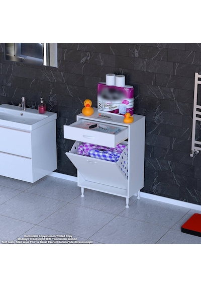 Eliusta Asil 60 Cm Kirli Çamaşır Sepetli Banyo Dolabı 1 Çekmeceli Mutfak Çok Amaçlı Dolap 60x88x32,5 Cm Beyaz Eliusta Asil 60 Cm Kirli Çamaşır Sepetli Banyo Dolabı 1 Çekmeceli Mutfak Çok Amaçlı Dolap 60x88x32,5 Cm Beyaz
