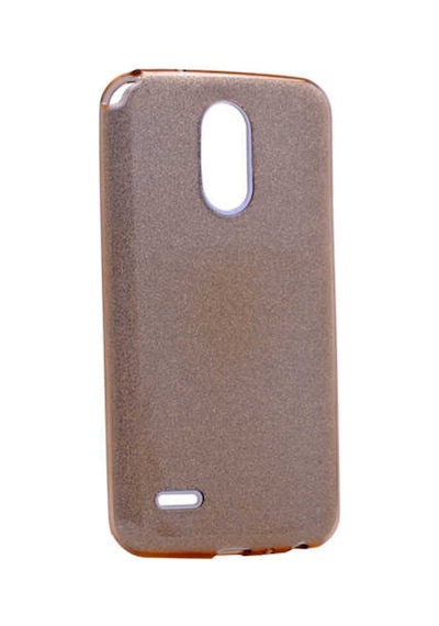 LG Uyumlu Stylus 3 Kılıf Zore Shining Silikon Gold