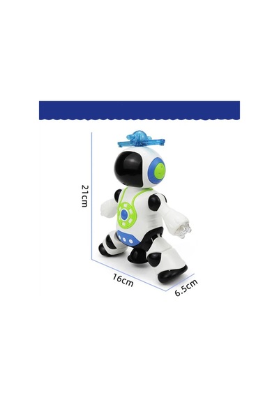 Dans Eden Robot Pervaneli 3d Işıklı Sesli Müzikli Pilli Robot Oyuncak 0