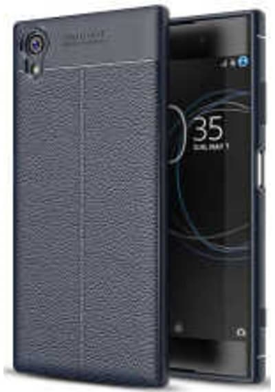 Sony Xperia Xa1 Plus Kılıf Zore Niss Deri Desenli Silikon Kılıf