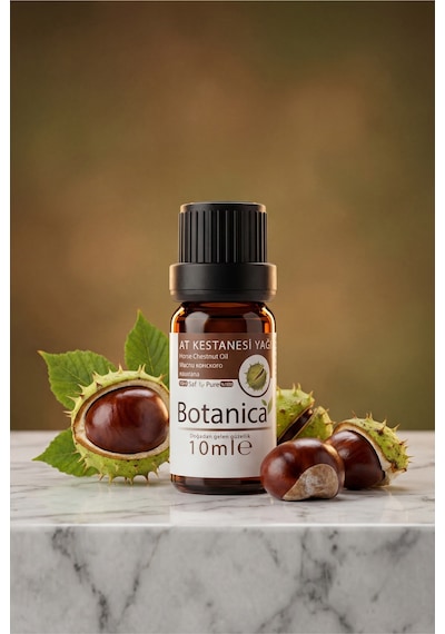 Botanica %100 Saf At Kestanesi Yağı Bacak Ağırlığı Giderici Bakımı Doğal Bitkisel Masaj 10 Ml 10 ML