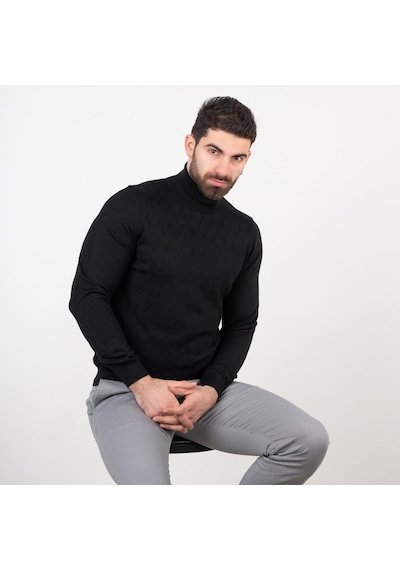 San&Fa Boğazlı Slimfit Erkek Triko Kazak (463171862)