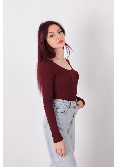Busem W0011619 Kadın Bluz Bordo