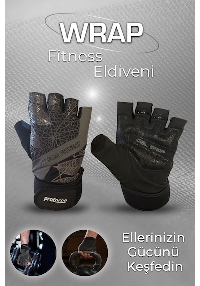 Fitness Body Eldiveni Wrap Siyah