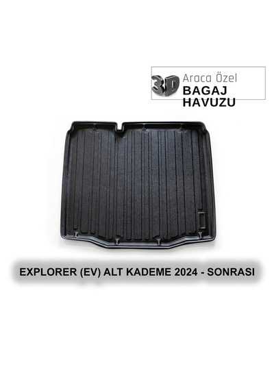 Ford Explorer Ev Alt Kademe 2024+ 3d Araca Özel 3d Bagaj Havuzu