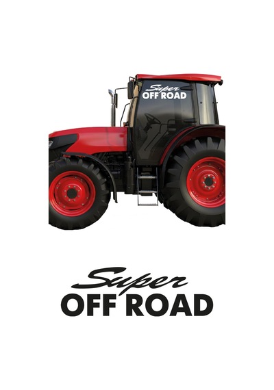 Super Off Road Sticker, Oto Sticker, Pick Up Sticker 10x3 Cm