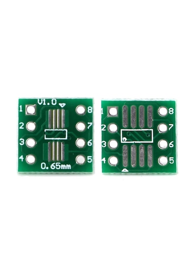 Ssop8 Sop8 Dıp8 Smd Çevirici Pcb Sop8 Ssop8 Tssop8 Ssop Tssop Msop Prototip Deney Kartı Fr4