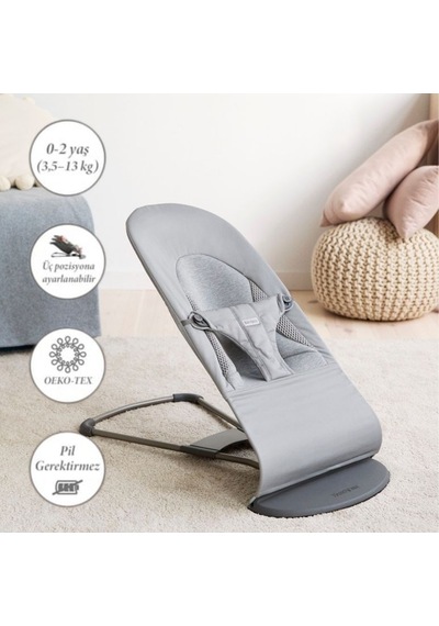 Babybjörn Balance Soft Ana Kucağı Woven Jersey Tri-fabric Light Gray Babybjörn Balance Soft Ana Kucağı Woven Jersey Tri-fabric Light Gray