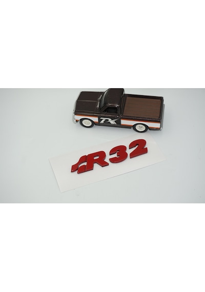 Dk Tuning Volkswagen Golf Polo Kırmızı R32 Mk4 Mk5 Bagaj Yazı Arma Arka Bagaj Arması