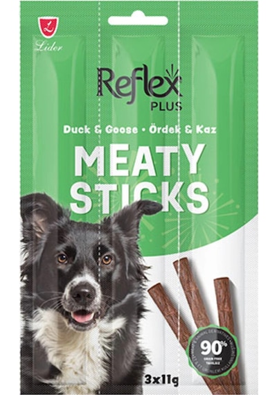 Plus Meaty Sticks Ördek Ve Kaz Etli Tahılsız Köpek Ödül Çubuğu 3x11 Gr