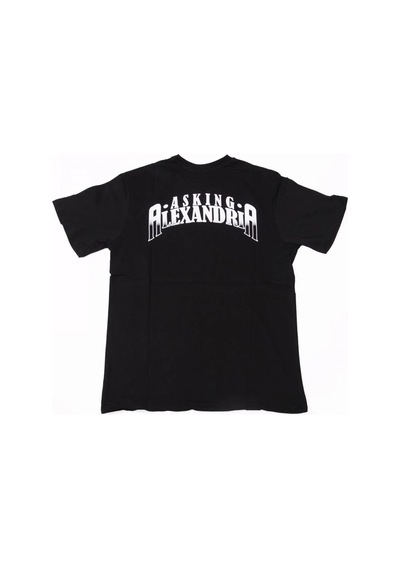 Asking Alexandria Grey Skull Tişört Siyah Çok Renkli