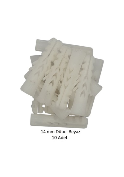 Dübel, 14 Mm Beyaz Dübel, 10 Adet