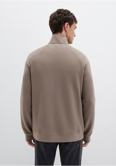 Mavi Erkek Yarım Fermuarlı Sweatshırt Walnut 0s10483-70380 Bej