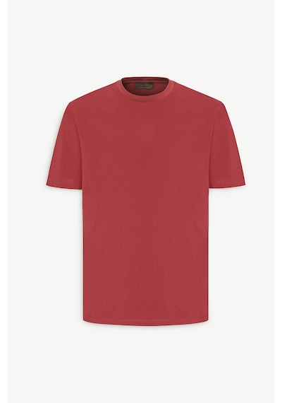 Ac&Co / Altınyıldız Classics Erkek Bordo Standart Fit Normal Kesim Bisiklet Yaka Pamuklu Tişört Bordo