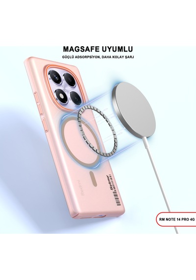 Redmi Note 14 Pro 4g Magsafe Uyumlu Mat Sert Klein Kılıf Çöl