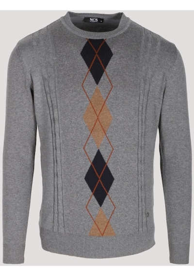 Erkek Triko Grimelanj Bisiklet Yaka Baklava Desenli Slim Fit Pamuklu Kazak Ncs Jeans 3745-grimelanj Gri Melanj Erkek Triko Grimelanj Bisiklet Yaka Baklava Desenli Slim Fit Pamuklu Kazak Ncs Jeans 3745-grimelanj Gri Melanj