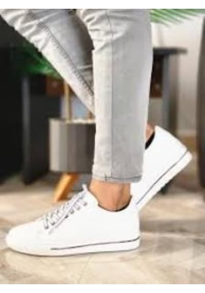 Marcomen 21031 İthal Taban Fashion Hafif Deri Erkek Ayakkabı Beyaz
