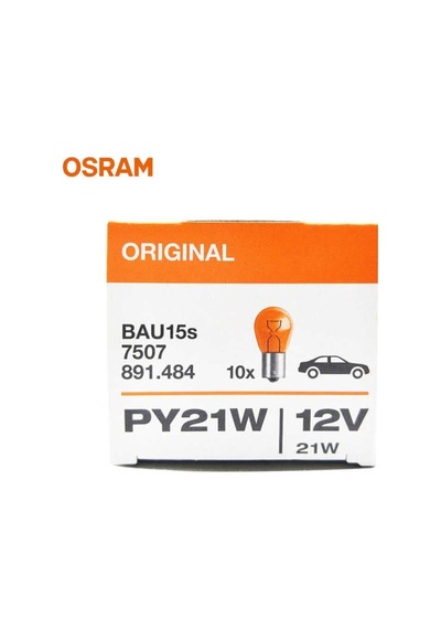 7507 Py21w 12v 21w 93 Sinyal Sarı Turuncu Amber 10 Adet
