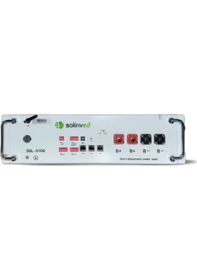Solinved 51,2 V 100ah Lityum Raf Akü Serilenebilir Sol-5100-hv